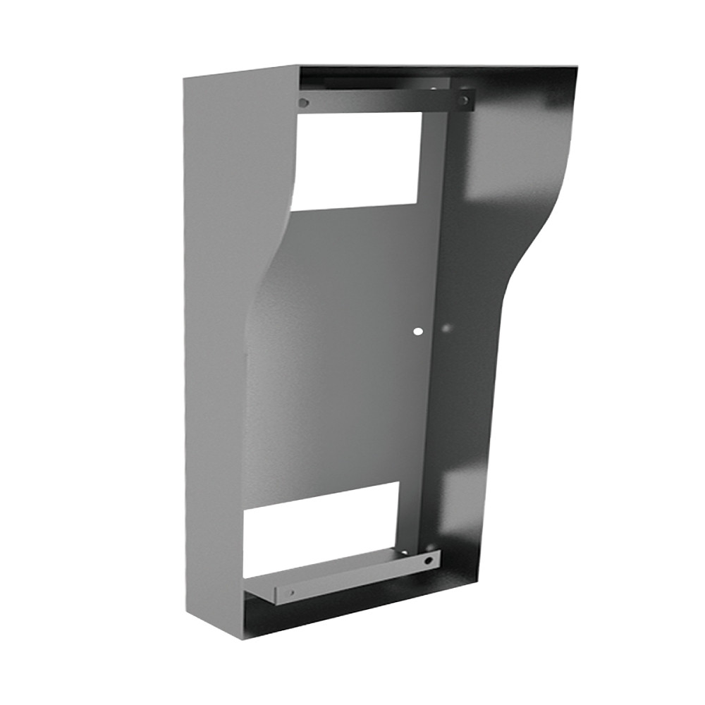 Монтажна коробка з козирком Bas-IP BR-AV8 Silver для накладного монтажу індивідуальних IP-відеопанелей Bas-IP, фото 1