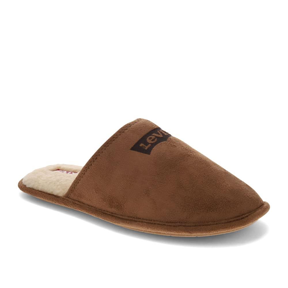 Чоловічі капці Levi's Milton 2 на хутрі 44-45 (11-12 US) 30 см Коричневий 1159827876