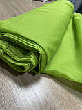 Тюль шифон яскравий салатовий висота 2,95, фото 3
