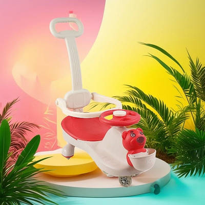 Дитяча машинка толокар автомобіль каталка зручний транспорт для малюків батьківська ручка світло звук бампер