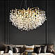 Сучасна хрустальна люстра "Гліцинія" 22602-800GD 80см ,золото, фото 10