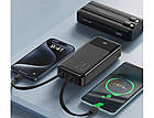 Power bank XO PR249 20000 mAh PD20W+QC22.5W зі швидкою зарядкою, дисплеєм та кабелями Black, фото 4
