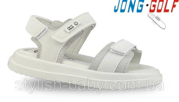 Дитяче літнє взуття гуртом. Дитячі босоніжки 2025 бренда Jong Golf для дівчаток (рр. з 26 по 31), фото 1
