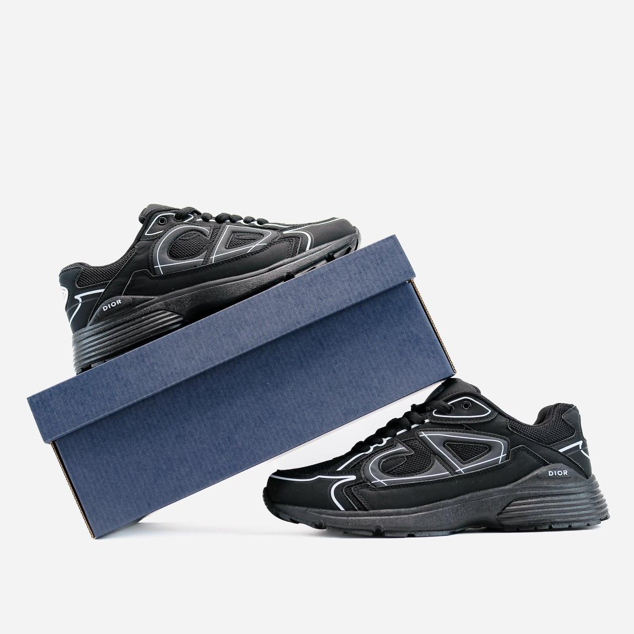 Кросівки чоловічі чорні Dior B30 Black (20261)