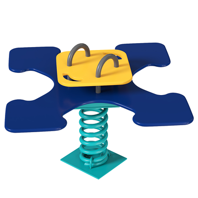 Гойдалка на пружині "Естрея" дитяча вулична з дерева (0,9х0,9х0,82), ТМ Kidigo