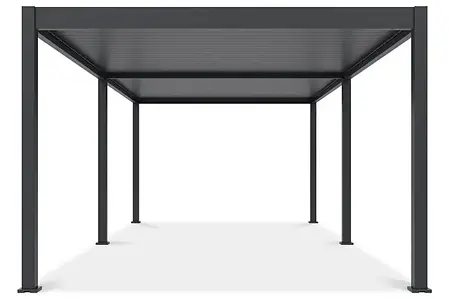 Електрична алюмінієва пергола з автоматичними ламелями та LED-підсвіткою Gutroof Deluxe Automatic 3,6x7,2, фото 1