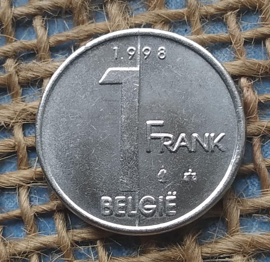 1 франк 1998 року. Бельгiя