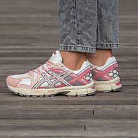 Рожеві шкіряні жіночі кросівки Asics Gel-Kahana 8 Демісезонні кросівки Асікс