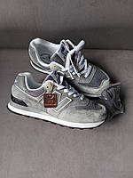 Сірі замшеві чоловічі кросівки New Balance 574