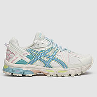 Білі шкіряні жіночі кросівки ASICS Gel-Kahana 8 Демісезонні кросівки Асікс