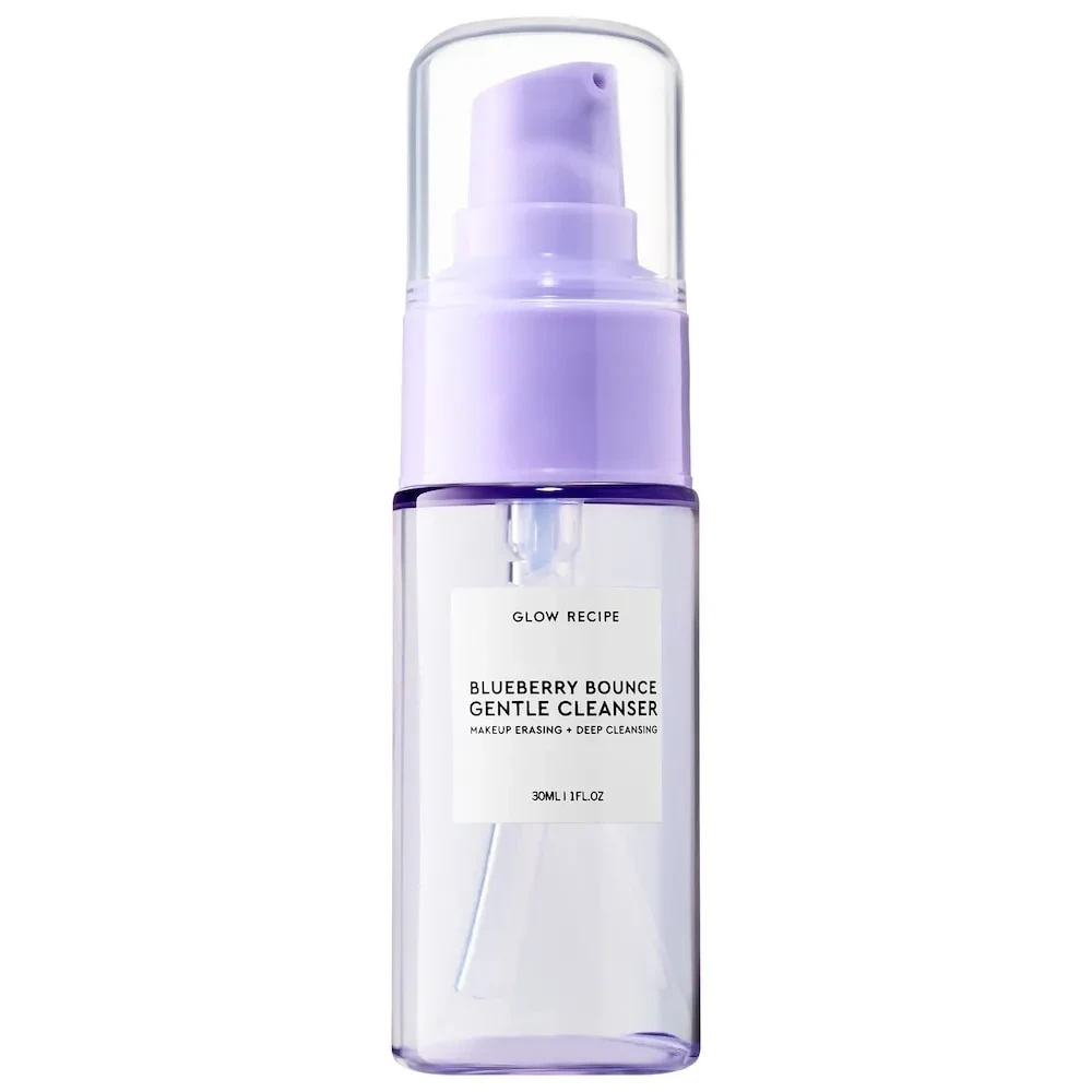 М'який очищуючий гель для обличчя Glow Recipe Blueberry Bounce Gentle Cleanser з екстрактом чорниці для всіх типів шкіри, 30 мл