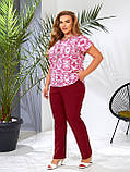 Костюм брюки та блузка в кольорах 8674, фото 6