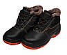 Зимові черевики робочі з метал носком,взуття тепле шкіряне чоловіче,неслизьке протиударне,маслостійке Польща Urgent, фото 2