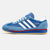 Сині демісезонні чоловічі замшеві кросівки Adidas SL '72 Адідас Сл 72