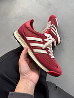 Червоні замшеві жіночі кросівки Adidas SL '72 Демісезонні кросівки Адідас Сл 72