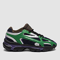 Зелені чоловічі шкіряні кросівки Lacoste L003  / Демісезонні текстильні кросівки Лакоста