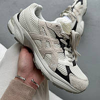 Бежеві замшеві жіночі кросівки Asics Gel-1130 HAL Studio Glacier Демісезонні Асікс Гель Сітка