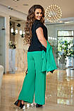 Костюм трійка штани блуза і жакет у кольорах 8675, фото 6