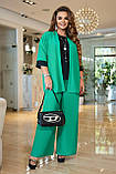 Костюм трійка штани блуза і жакет у кольорах 8675, фото 8