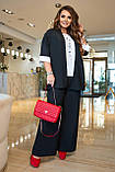 Костюм трійка штани блуза і жакет у кольорах 8675, фото 2
