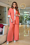 Костюм трійка штани блуза і жакет у кольорах 8675, фото 10