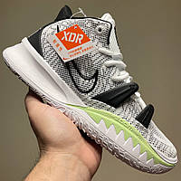 Білі текстильні чоловічі кросівки Nike Kyrie 7 Brooklyn Демісезонні Найк Карі 7