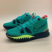 Зелені текстильні чоловічі кросівки Nike Kyrie 7 Ky-D Weatherman Демісезонні Найк Карі 7