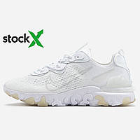 Білі текстильні чоловічі кросівки Nike React Vision White Демісезонні Найк Реакт Віжн