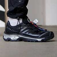 Демісезонні чорні чоловічі кросівки Salomon XT-4 Advanced Black Silver кросівки Саломон Адвансет 4