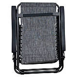 Розкладне крісло шезлонг LEOBRO Zero Gravity Grey (LB-ZGC-A1-GRY), фото 6