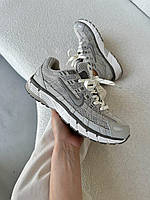 Сірі шкіряні чоловічі кросівки Nike P-6000 Демісезонні Найк Аір Макс