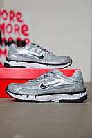 Срібні шкіряні чоловічі кросівки Nike P-6000 Metallic Демісезонні Найк Аір Макс