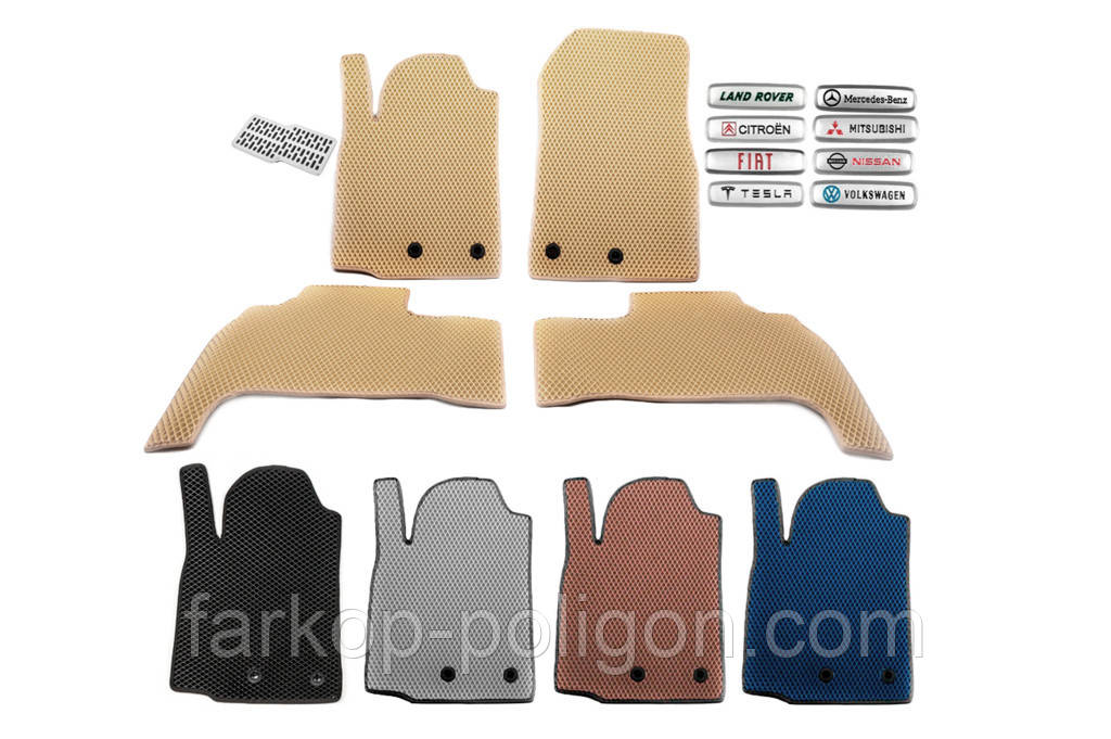 Килимки EVA (Бежевий) для Mazda 2 2007-2014 рр, фото 1