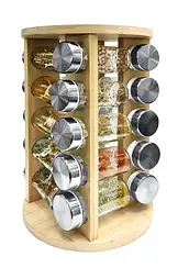 Набір для спецій Bohmann 20 предметів на підставці що обертається BH-7864-20FL