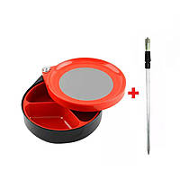 Миска магнітна для тіста херабуна 17,8см (з роздільником, з кілочком)