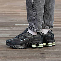 Демісезонні чорні текстильні чоловічі кросівки Nike Shox Ride 2 SP x Supreme Найк Шокс