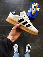 Білі шкіряні чоловічі кросівки Adidas Samba Демісезонні кросівки Адідас Самба
