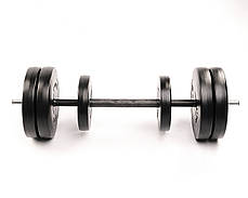 Набір гантелі Elitum Titan 39 кг з перехідником, фото 3