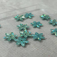 Ø12мм Паєтка квіточка грані 5г - м'ятний голограма