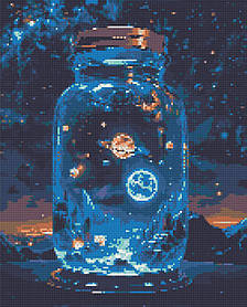 Алмазна мозаїка/вишивка Космічний простір 40*50 см Орігамі OD 3417