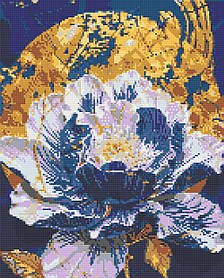 Алмазна мозаїка/вишивка Дивовижна квітка 40*50 см Орігамі OD 3443