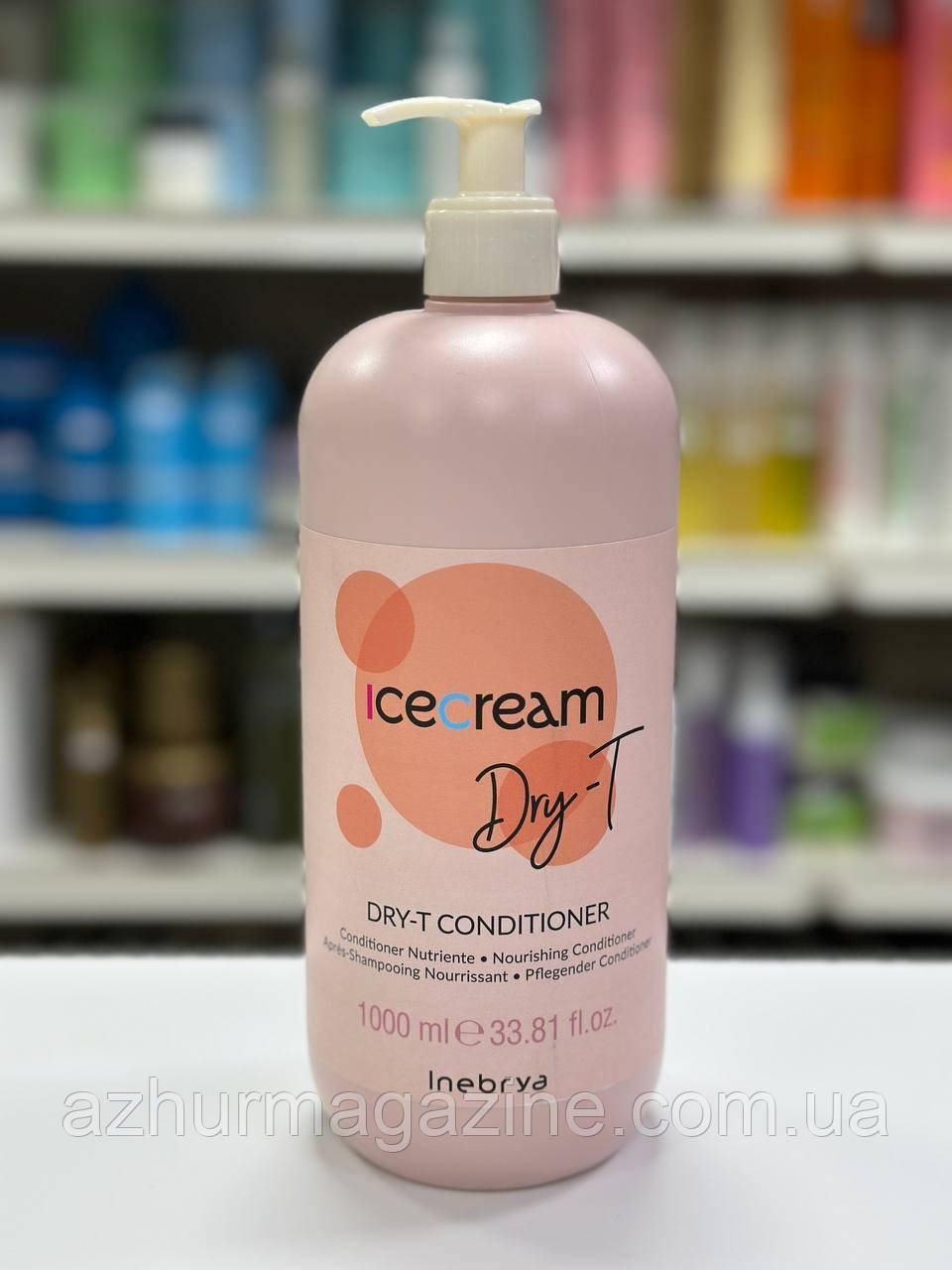 Кондиціонер для сухого кучерявого й фарбованого волосся Inebrya Conditioner Dry-T 1000мл