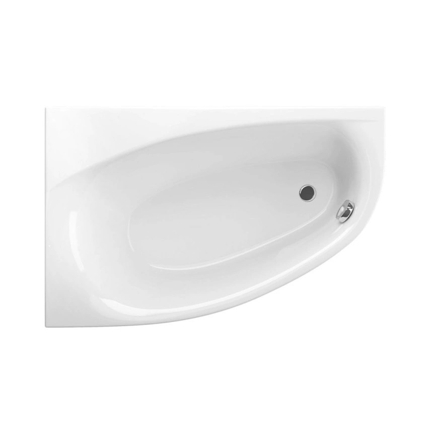 Ванна акрилова Radaway Naxia 170×110 права WA1-33-170x110P, біла, з ніжками та сифоном