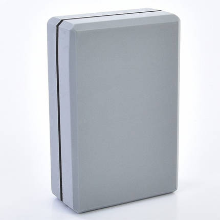 Блок для йоги MS-0858-17-G 23х15х7, 5 см сірий ID 5051575, фото 1