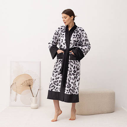Кімоно жіноче з плюшевого велюру Kimono Snow Leopard 18374 XL ID 5045504, фото 1