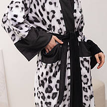 Кімоно жіноче з плюшевого велюру Kimono Snow Leopard 18374 XL ID 5045504, фото 4