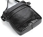 Елітна шкіряна чоловіча сумка SHVIGEL 00791 Чорна, фото 6