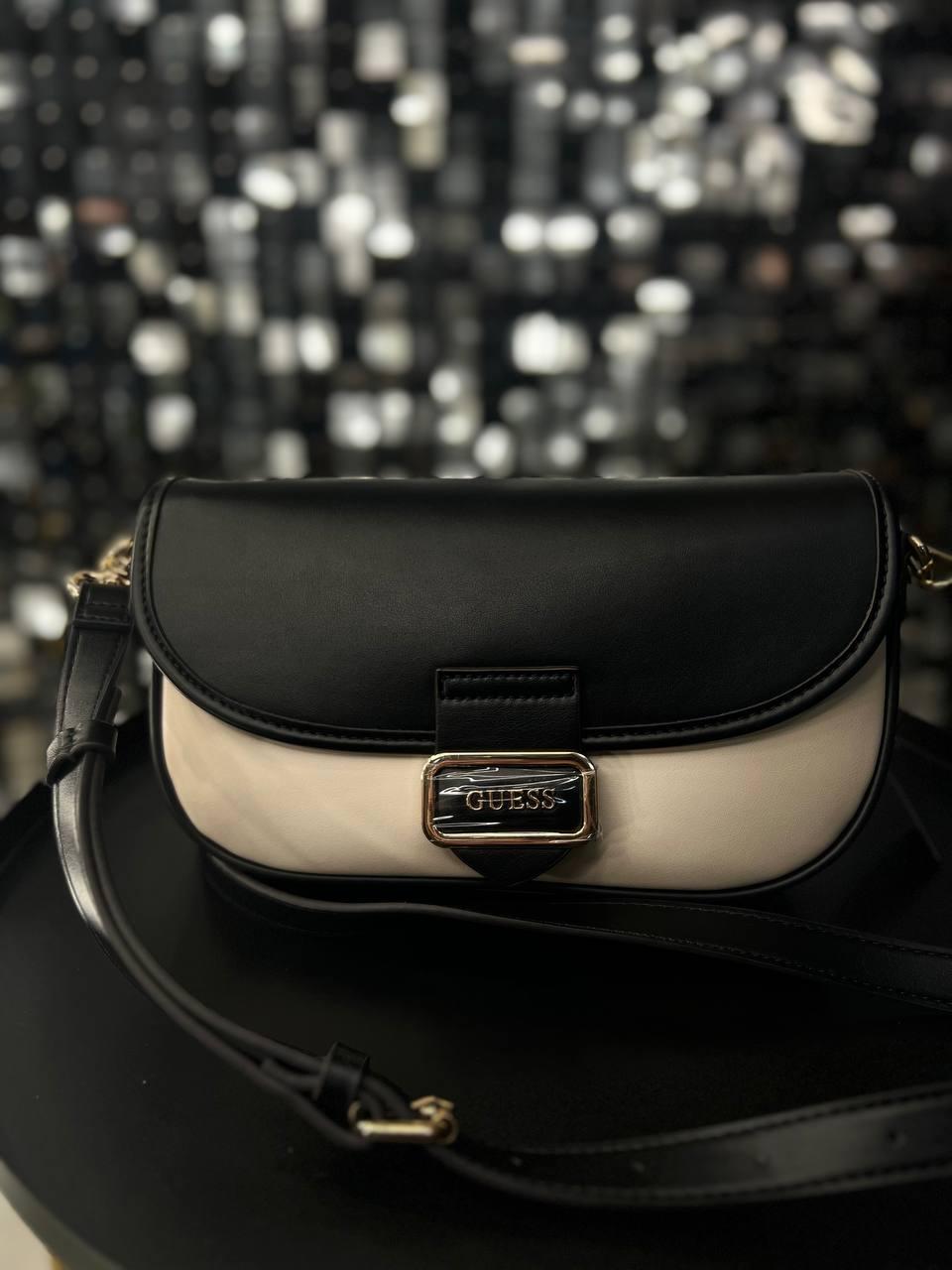 Жіноча сумка Guess Dorchester Mini Crossbody 14509301/LG902378 білий/чорний
