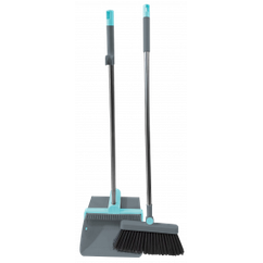 Совок IDEA HOME DS-855 Blue зі щіткою 90 см (DS-855)