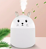 Зволожувач повітря Xo Humidifiers Cat з RGB підсвічуванням 300ml White (7_02005), фото 3